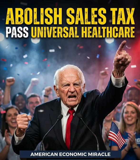 Image: ABOLISH SALES TAX | IMPLEMENT UNIVERSAL HEALTHCARE