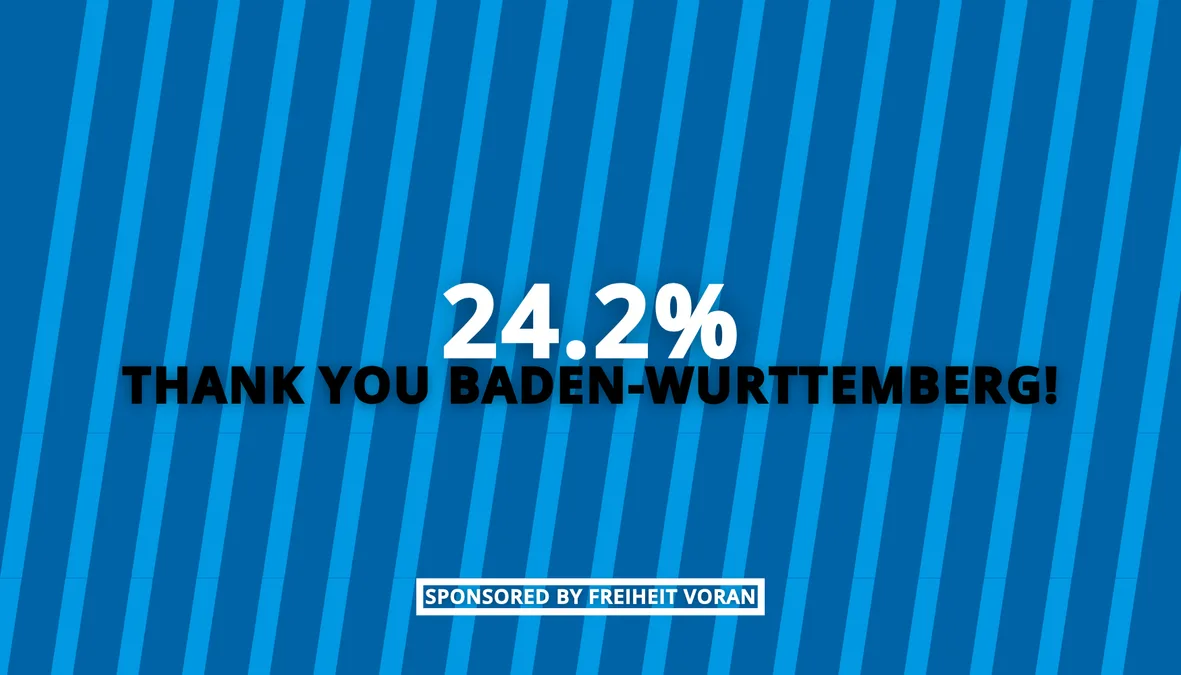 Image: Party Statement regarding the results of the Landtag 2036 Elections in Baden-Wurttemberg